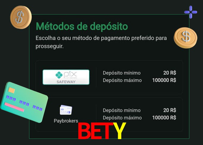 O cassino BETYbet oferece uma grande variedade de métodos de pagamento